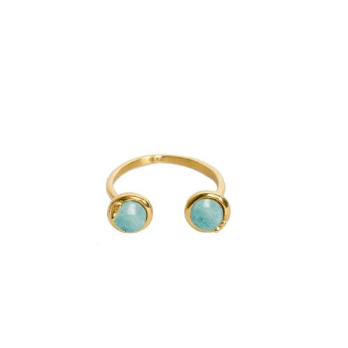 Bague fine Eloane - Amazonite