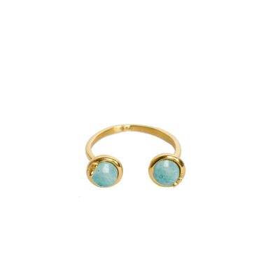 Thin ring Eloane - Amazonite