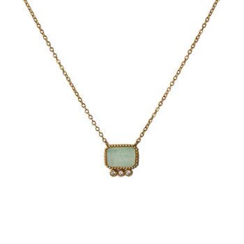 Collier chaîne Thetis - Aventurine 1