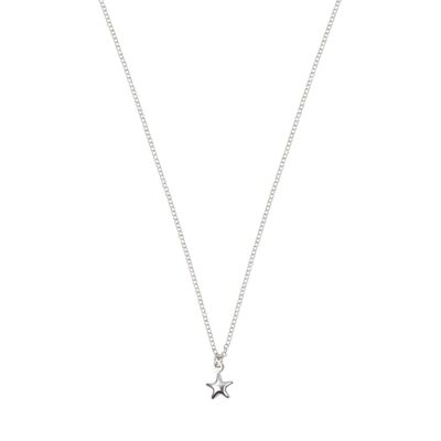 Tiny Star Necklace Sterling Silver