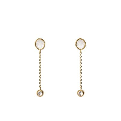 Clio dangling earrings - Moonstone