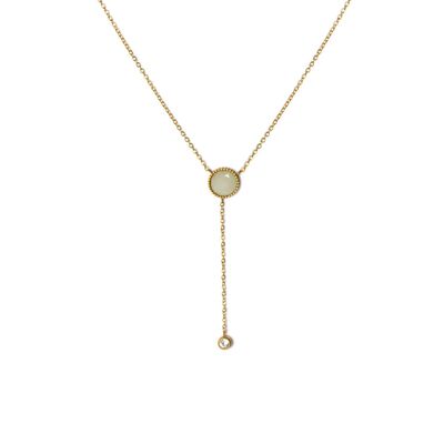 Sunna chain necklace - Gold - Aventurine