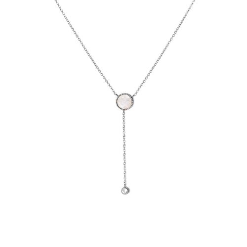 Collier chaîne Sunna - Argent - Pierre de lune