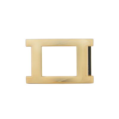 Belt buckle square gold