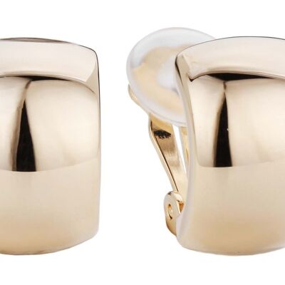 Traveller Clip earrings gold plated - 138009