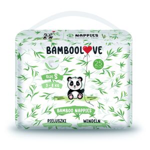 Couches en BAMBOU taille S (3-7 kg) 25 pcs BAMBOOLOVE