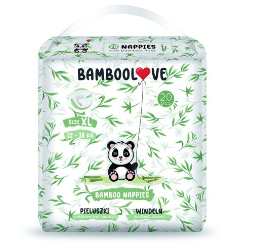 BAMBOO nappies size XL (12-17 kg) 20 pcs BAMBOOLOVE