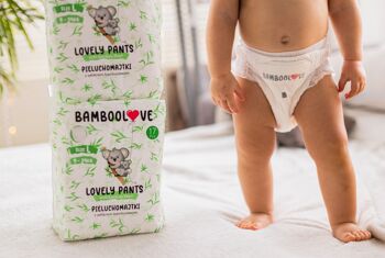 BAMBOO nappy pull-up culotte taille L (9-15 kg) 17 pcs BAMBOOLOVE 2