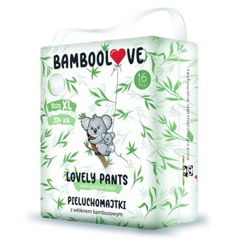 BAMBOO nappy pull-up culotte taille XL (12-18 kg) 16 pcs BAMBOOLOVE 1
