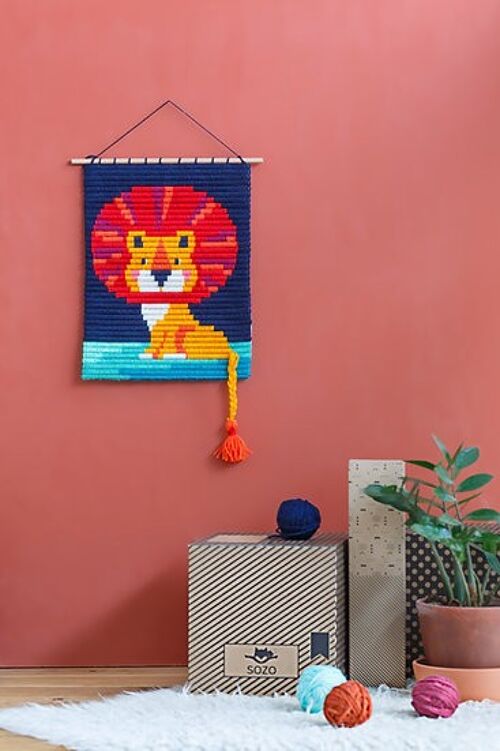 Kit tapisserie à broder Lion Sozo