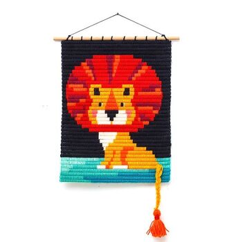 Kit tapisserie à broder Lion Sozo 3