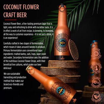 Bière artisanale à la fleur de noix de coco | NINKASI - Lager sucrée | ABV1.5% - 330ml 4