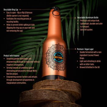 Bière artisanale à la fleur de noix de coco | NINKASI - Lager sucrée | ABV1.5% - 330ml 5