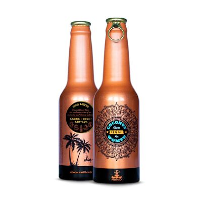 Bière artisanale à la fleur de noix de coco | DEA LATIS - Bière Lisse | ABV4.0% - 330ml