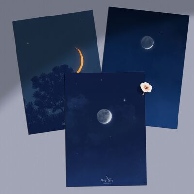 Crescent Moon Postcard Collection