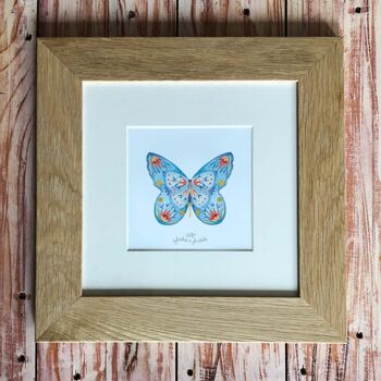 Tableau Papillon Lapiz Lazulli 2