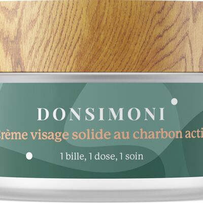 Crème Visage Solide au Charbon végétal