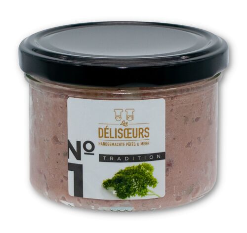 Pâté No. 1 Tradition - Mittelgrobe Leberpastete, 180 g