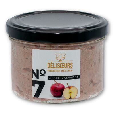 Paté No. 7 calvados de manzana - paté de hígado con manzana y calvados, 180 g