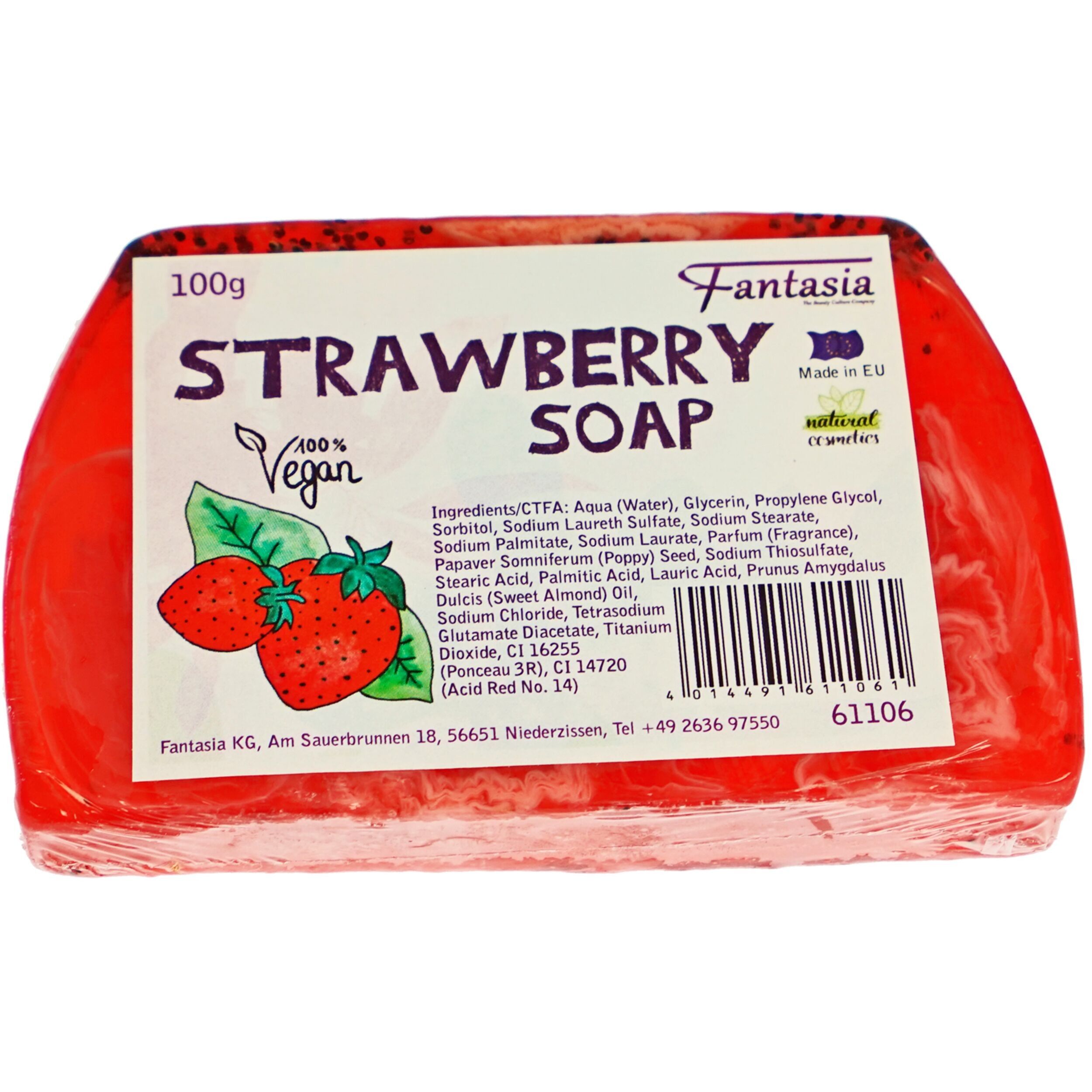 STRAWBERRY Soap 10 x 6.5 cm