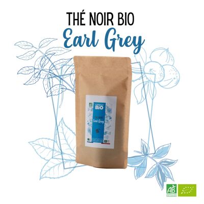 Tè nero in foglie di EARL GREY - infuso istantaneo speciale tazza sottile - busta da 100 g