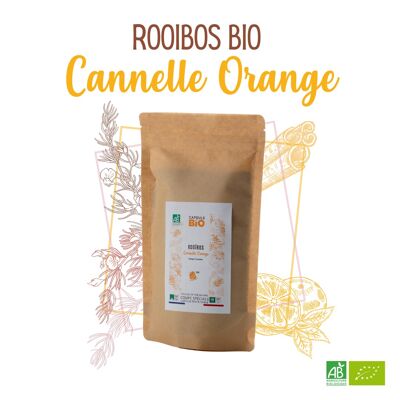 Infusión ORGÁNICA NARANJA CANELA ROOIBOS - Infusión instantánea especial taza fina - Bolsa de 100 g