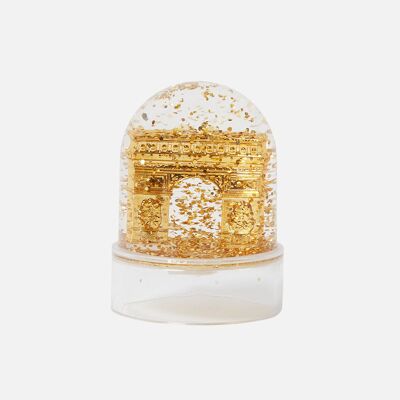 Mini snow globe Arc de triomphe golden (set of 12)