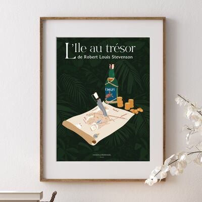 Treasure Island poster - A3 format