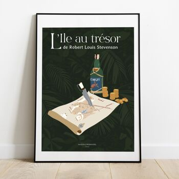 Affiche L'île au trésor - format A3 2