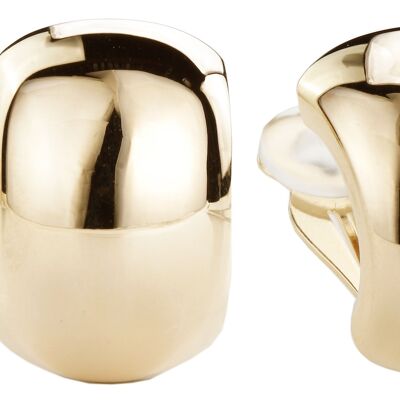 Traveller Clip earrings gold plated - 138051