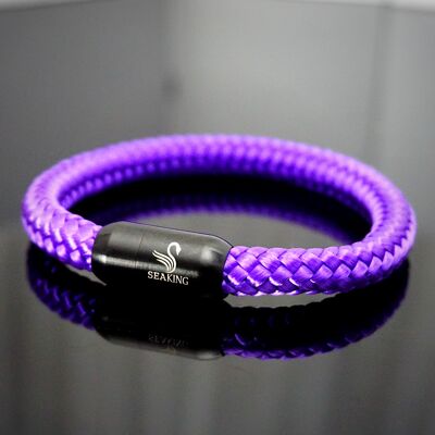 Wörthersee - Purple Rain - S - muñeca hasta 16cm - NEGRO + 2€