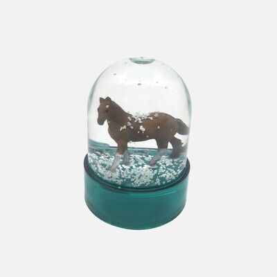 Mini horse snow globe