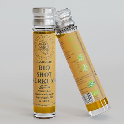 Premium handmade bio shots kurkuma