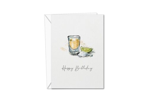 Happy birthday Card | Tequila Birthday Card | Tequila | For Him | For Her (1057102618)