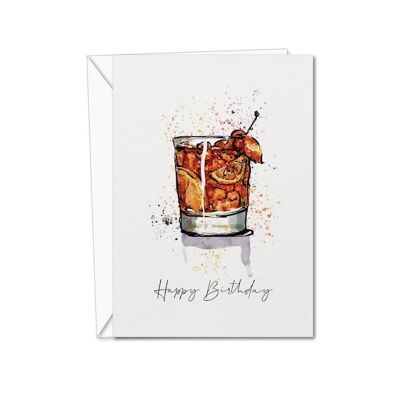 Carta di buon compleanno | Biglietto di compleanno vecchio stile | Carta vecchio stile | Biglietto di auguri vecchio stile | Per Lui (1057097958)