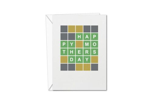 Wordle Mother's Day Card | Wordle Card | Quirky Cards | Mother's Day | For Her (1192623877)