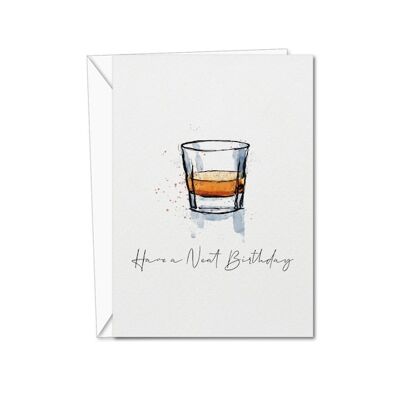 Carta di buon compleanno | Biglietto di compleanno | Carta del whisky | Biglietto di auguri di buon compleanno con whisky | Carta del whisky | Per Lui, Lei, Coppie (1020758419)
