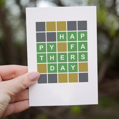 Wordle Vatertagskarte | Wordle-Karte | Schrullige Karten | Vatertag | Für ihn (1210514315)