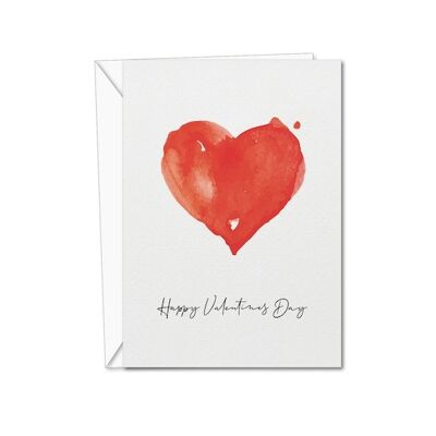 Heart Valentines Card | Red Heart Card | Valentines Greeting Card | Valentines Card | For Him | For Dad (1173118159)