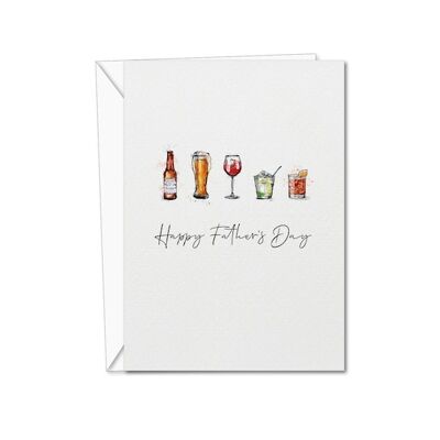 Tarjeta feliz del día de padre | Beber Ilustraciones | Para Él (1008503734)