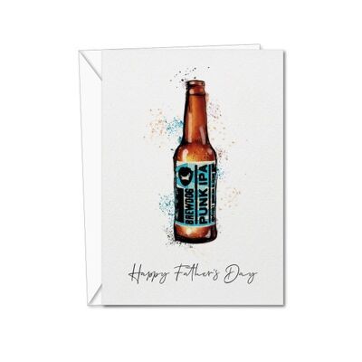 Tarjeta del día del padre | Tarjeta para papá | Tarjeta de bebidas | Cerveza Punk IPA | Tarjeta del día de padres del papá | tarjeta del papá | Tarjeta del día de padre de la cerveza | Para Papá (1005193236)