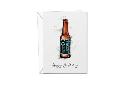 Brewdog Birthday Card | Card for Dad | Drinks Card | Brewdog Punk IPA | Dad birthday Day Card | Dad Card | Beer Father's Day Card | For Dad (1038297397)