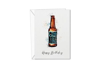 Carte d'anniversaire de chien de brasserie | Carte pour papa | Carte des boissons | Brewdog Punk IPA | Carte de jour d'anniversaire de papa | Carte papa | Carte de fête des pères bière | Pour papa (1038297397)