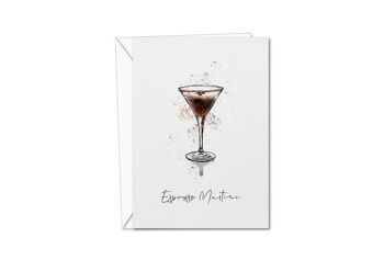 Carte de vœux Espresso Martini Cocktail (1021926423)