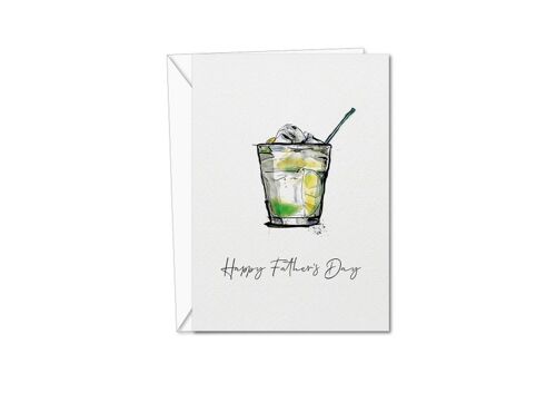Father's Day Card | Card for Dad | Drinks Card | Gin & Tonic | Dad Fathers Day Card | Dad Card | Gin Father's Day Card | For Dad (1019181331)