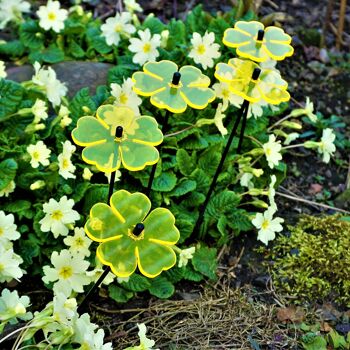 Lot de 5 petites décorations de jardin 'Double Blossom' 19