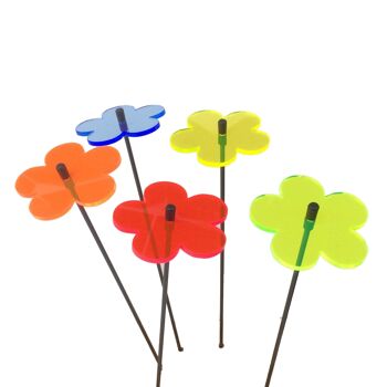 Lot de 5 petites décorations de jardin 'Blossom' 9