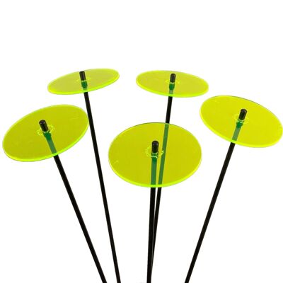 Lot de 5 ornements de décoration de jardin de taille moyenne 'Sun Discs'