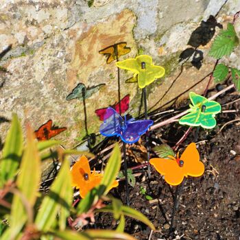 Lot de 5 petites décorations de jardin 'Gatekeeper Butterfly' 6