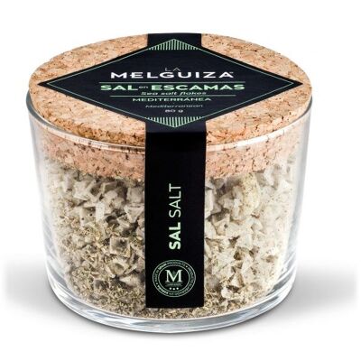 Mediterranean sea salt flakes